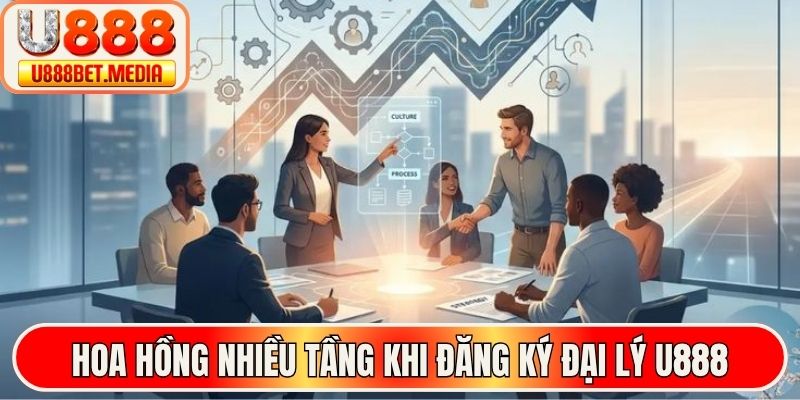 Hoa hồng nhiều tầng khi đăng ký đại lý U888