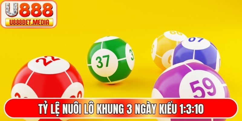 Tỷ lệ nuôi lô khung 3 ngày kiểu 1:3:10